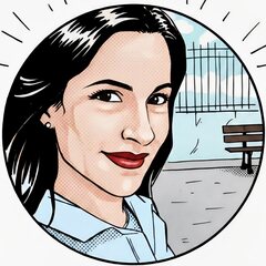 Illustrated portrait of Lisa Balliache, Director at Comms Inc